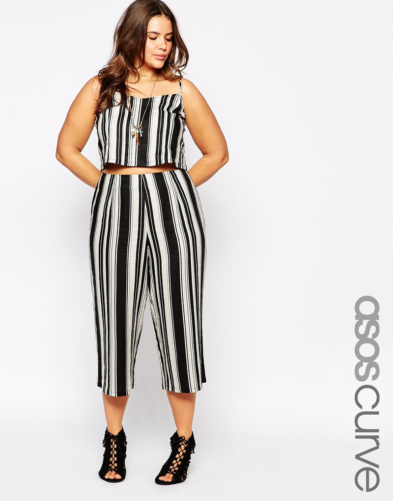 Linen Striped Top & Culottes, $58 (were $108) Don't you just love a twofer? Also, those shoes. Those shoes! Speaking of stripes and shoes...
